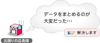 データをまとめるのが大変だった 解決します